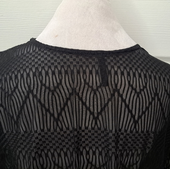 Black Lace Porto Cruz Swim Suit Cover Up - Picture 7 of 12
